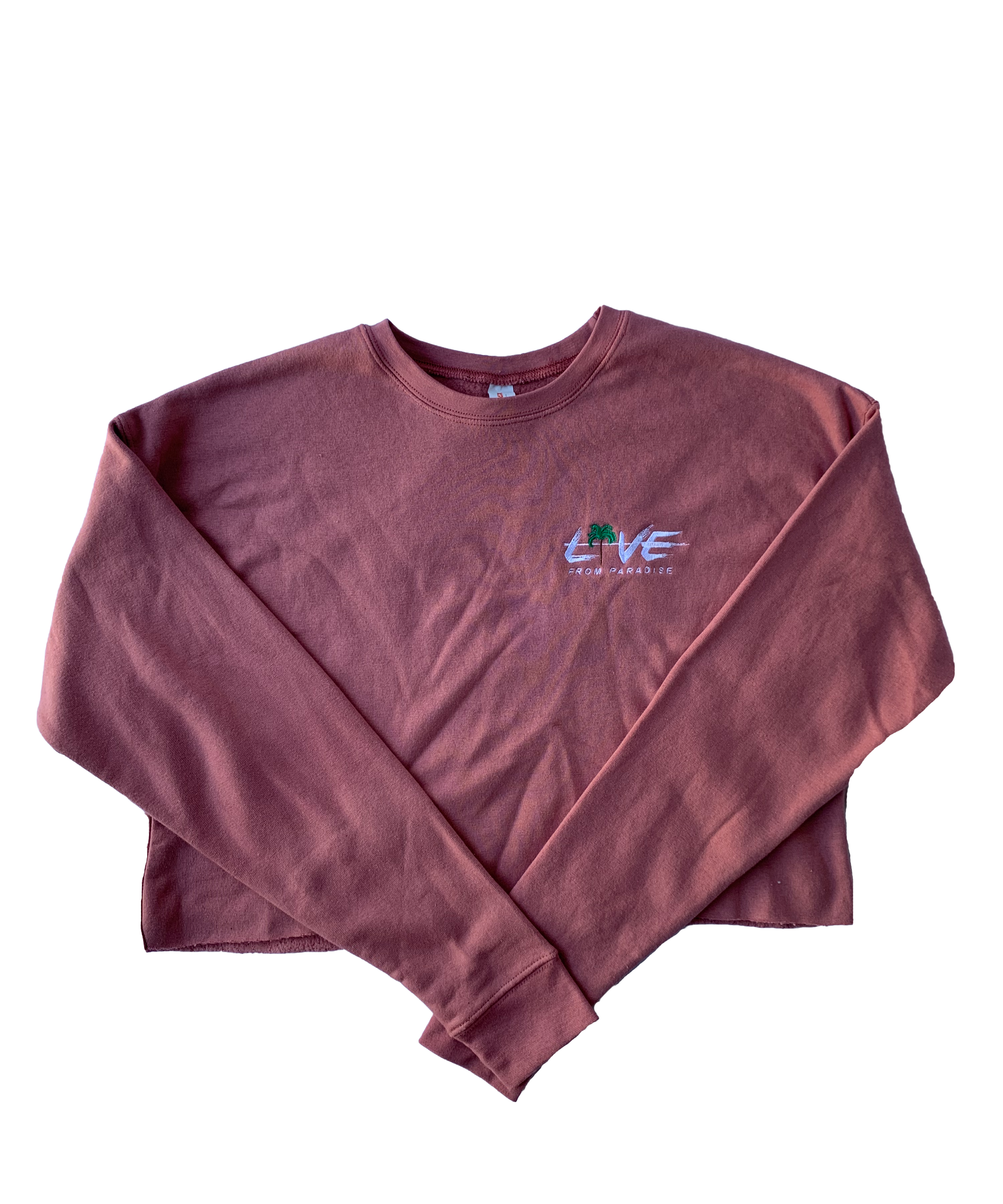 Ladies "Dusty Rose" Cropped Sweatshirt