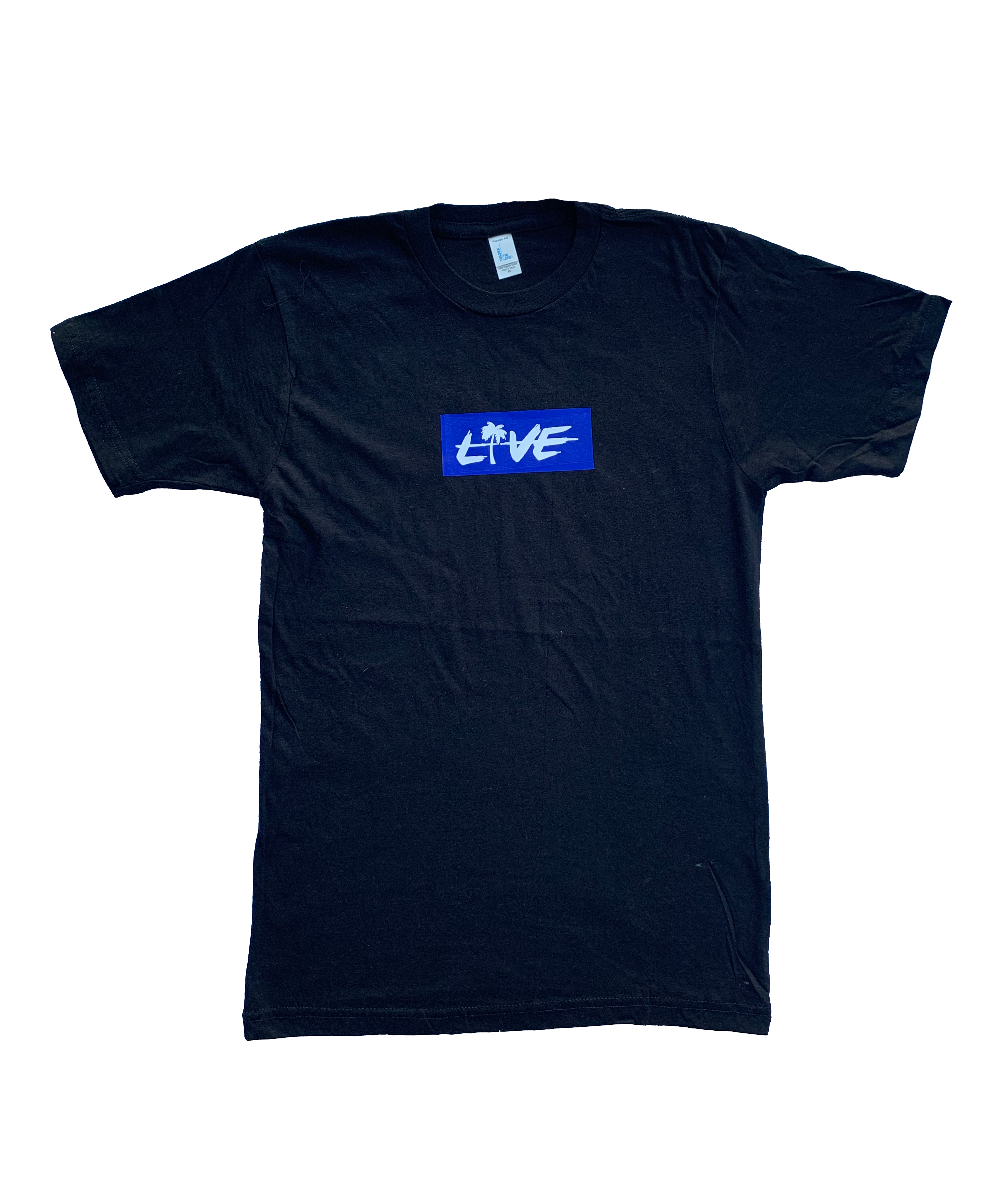 Black & Blue Box Logo Shirt