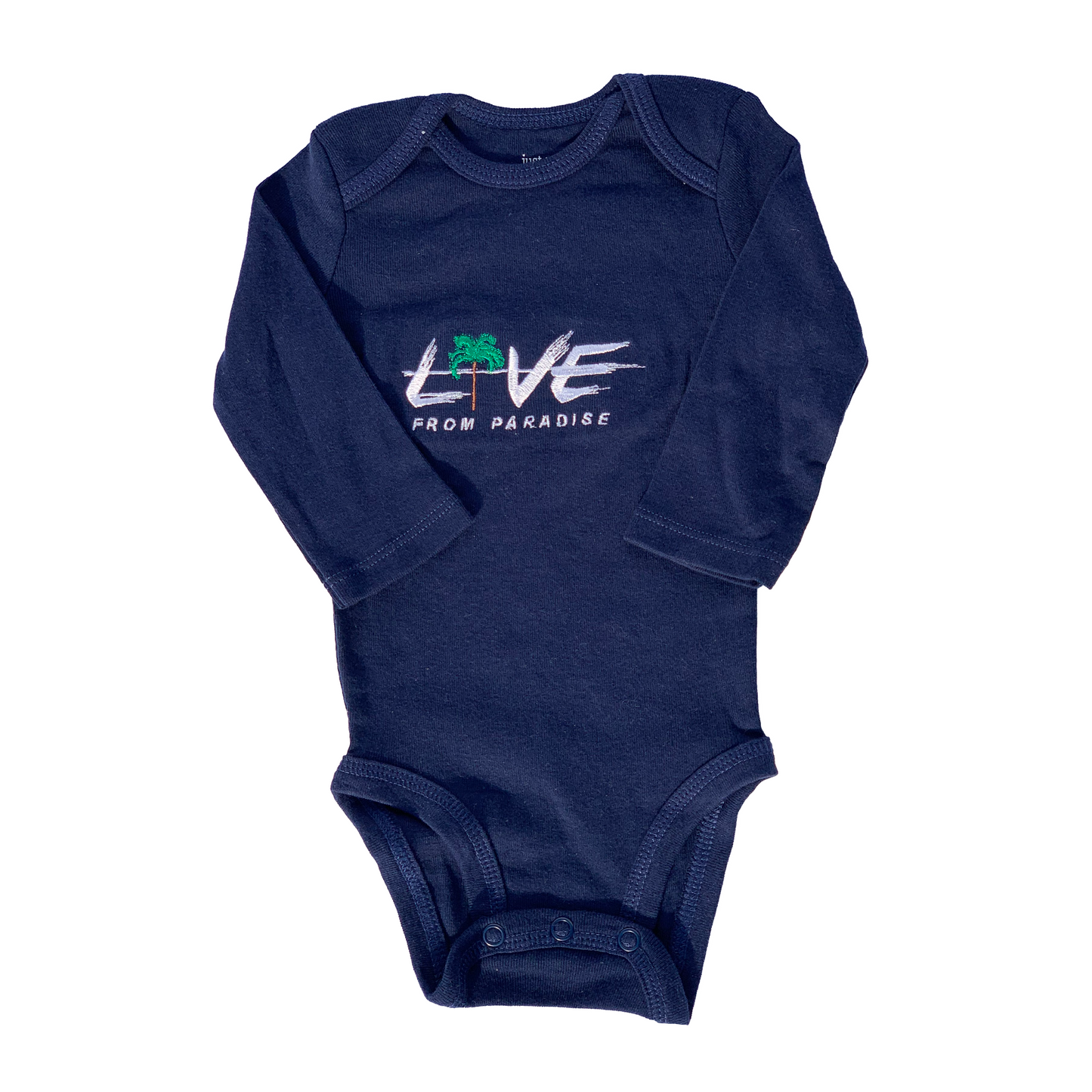 Navy Blue Long Sleeve Onesie