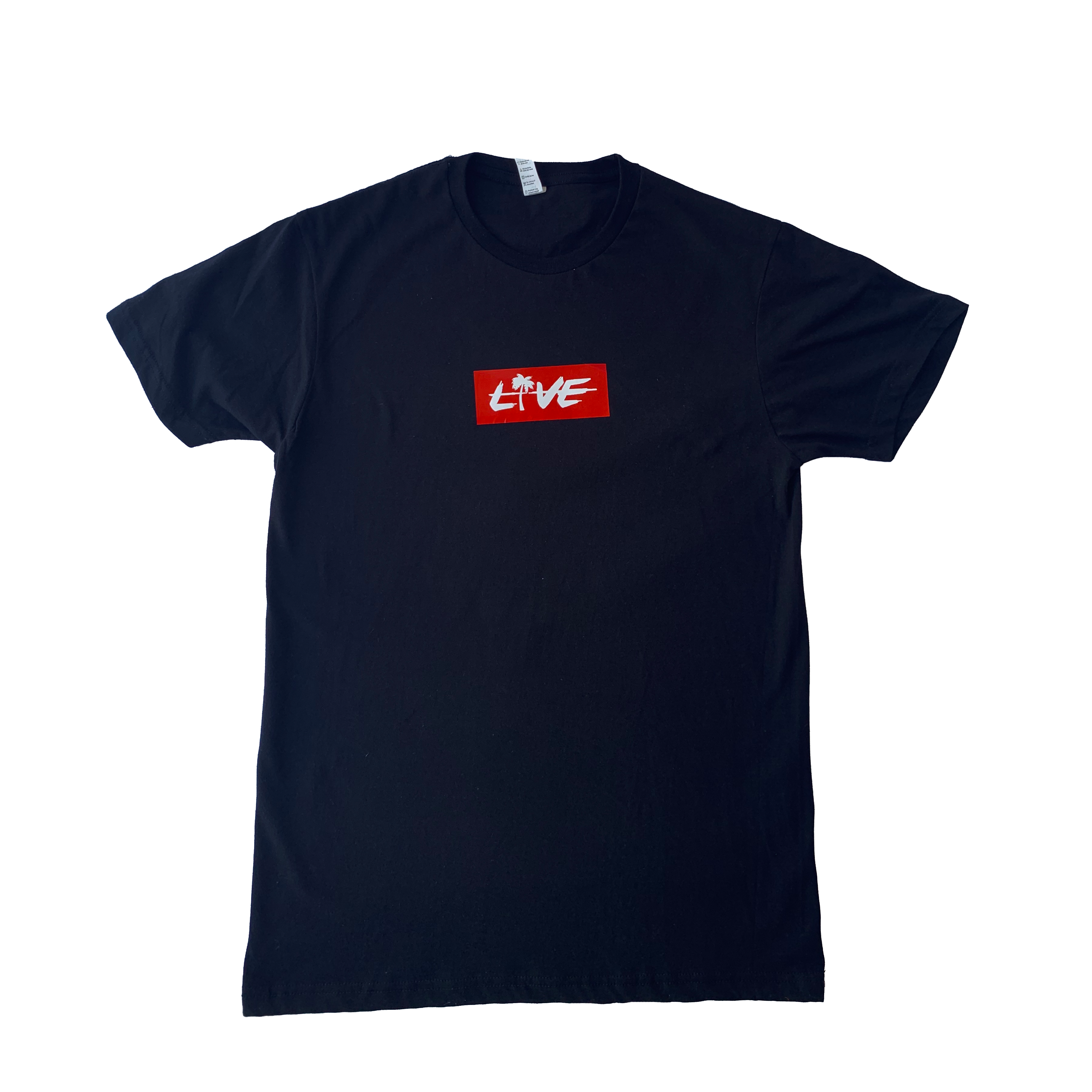 Black & Red Box Logo Shirt